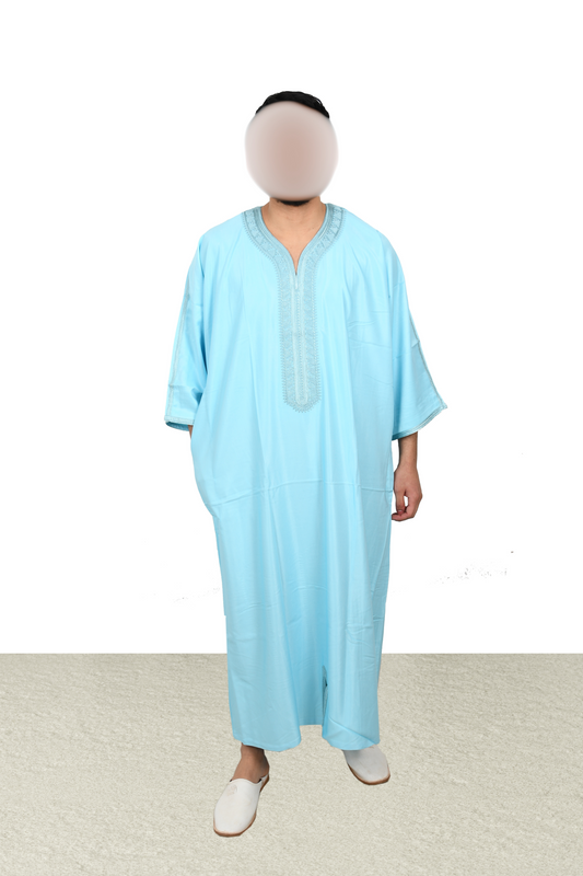 Baby blue kandora-elegance
