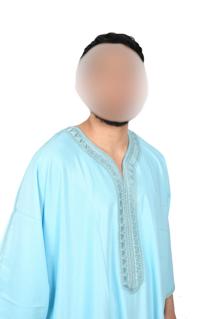 Baby blue kandora-elegance