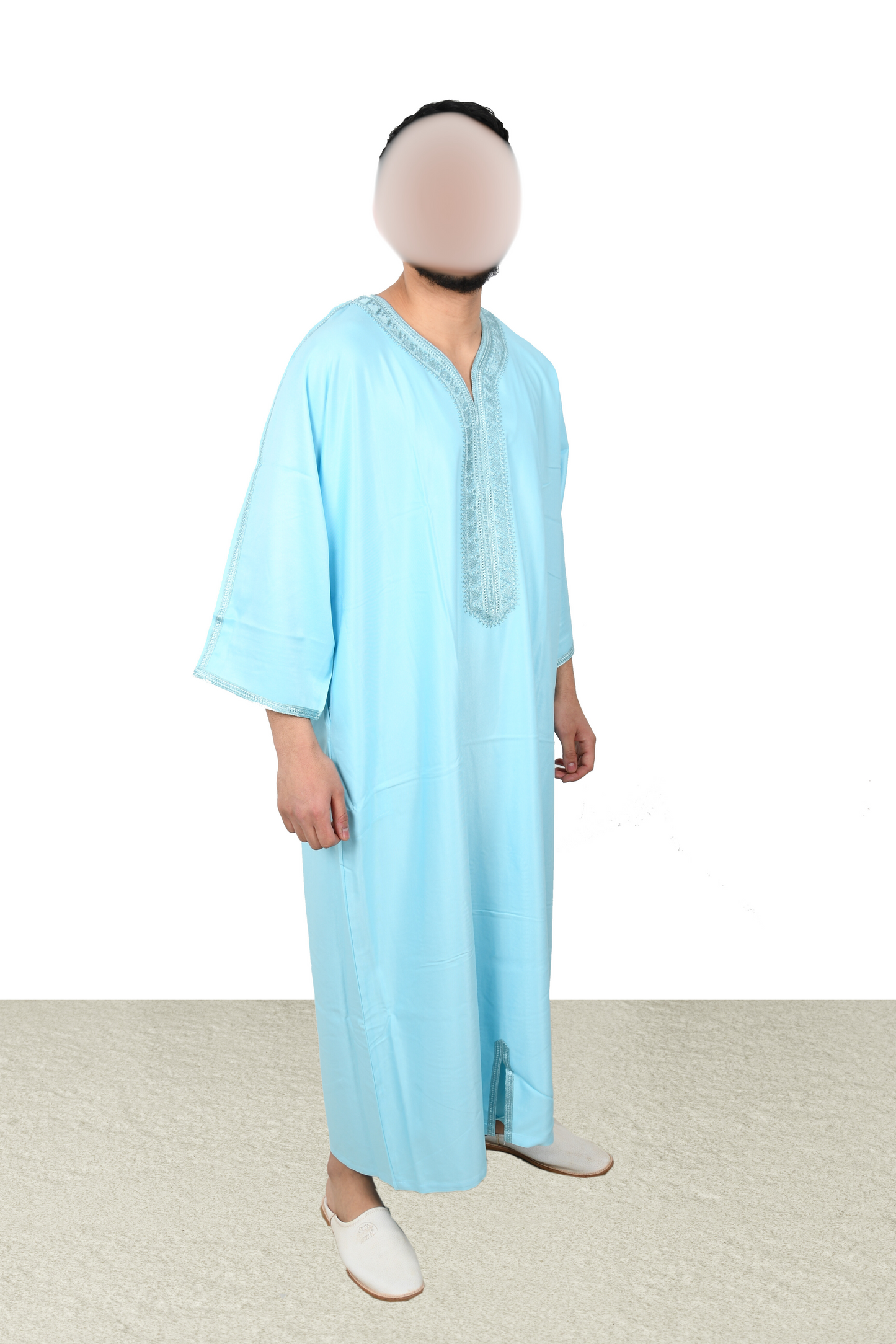 Baby blue kandora-elegance